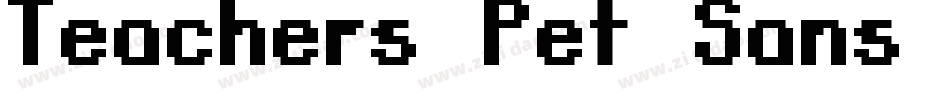 Teachers Pet Sans Serif Bold字体转换